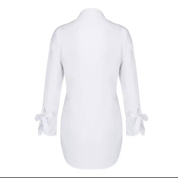 Soft Purple Shirt/Blouse w/Ties - Picture 3 of 4